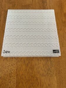Stampin Up Cable Knit Embossing Folder
