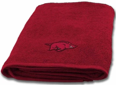 Toalla de baño Razorbacks de la Universidad de Arkansas mide 25 x 50 pulgadas Foto 1 de 4