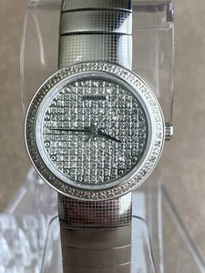 CROTON Diamond Dial and Bezel Stainless Steel Women's Watch - Picture 1 of 7