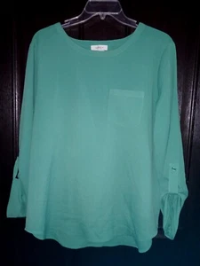 Damen Bluse van Heusen L grün leicht getragen mit Tasche guter Zustand - Bild 1 von 7