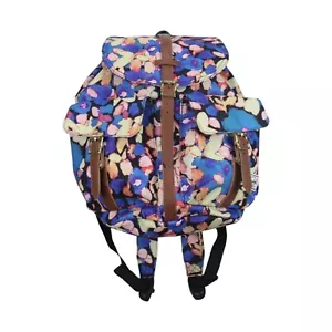 Herschel Dawson Backpack Blue Floral 13L X Small Logo Rucksack Gym Bag BNWT - Picture 1 of 10