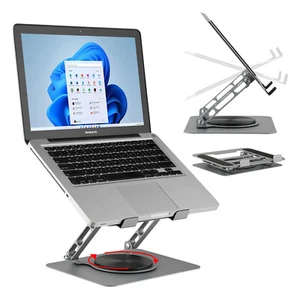 Desk Tablet iPad Laptops Stand Holder Adjustable Height Tilt Angle 360° Rotating - Picture 1 of 6