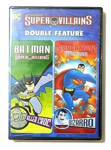 DC Comics Super Villains Superman / Batman Doubled Feature DVD Brand New Sealed - Picture 1 of 2