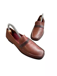 Cole Haan Women's Leather Brown Penny Loafer Minimalist Size 6B Y2K Vintage 90's - Picture 1 of 9