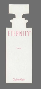 Carte publicitaire-advertising card - Eternity Love de  Calvin Klein recto verso - Imagen 1 de 2