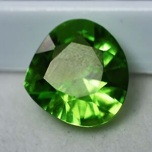 Natural Green Peridot 8.65 Carat CERTIFIED Excellent Pear Shape Loose Gemstone