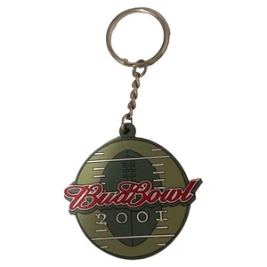 LLAVERO BUD BOWL 2001 NFL JUEGO DE FÚTBOL AMERICANO DEPORTE CERVEZA PUBLICIDAD - Imagen 1 de 2