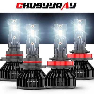 Fit Toyota Land Cruiser Prado 2010-2018 LED Combo 4x LED Headlight Bulbs 6000K - Image 1 of 4