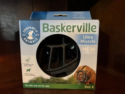 Bozal para perro talla 4 Baskerville tratamiento ultra seguro apto para beber nuevo en caja  Foto 1 de 4