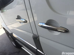 Door Handle Chrome Trims For Mercedes Sprinter 14-18 Van Styling 8pc Cover Set A - Picture 1 of 1
