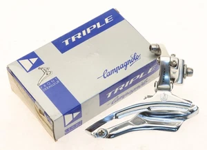 Desviador delantero Campagnolo Veloce 3 x 9 velocidades triple soldadura fuerte nuevo en caja años 90 - Imagen 1 de 4