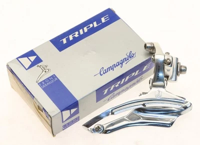 Campagnolo Veloce Front Derailleur 3 x 9 Speed Triple Braze-On NOS NEW NIB 90's - Image 1 of 4