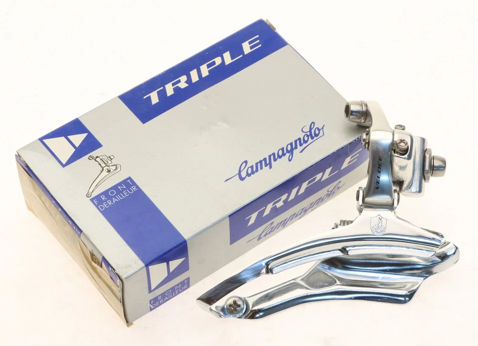 Campagnolo Veloce Front Derailleur 3 x 9 Speed Triple Braze-On NOS NEW NIB 90's - Image 1 of 4