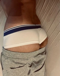 Men Pouch Thong Boxer Underwear Cotton Cheeky Thongs Trunks Tangas Boxers - Picture 1 of 3