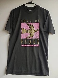 Vintage 1990s Mount Vernon Dove Of Peace Single Stitch Med. T Shirt HANES 18x28 - Picture 1 of 5