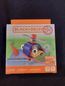 Black + Decker Constructor Helicopter Engineering Set DIY STEM Toy 14 Pcs Age 3+ - Picture 1 of 6