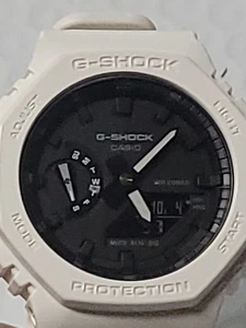 CASIO G-SHOCK Watch White Carbon Core Guard Structure GA-2100 - Picture 1 of 7