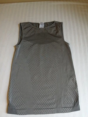 Wolford Top Small Leeloo Grey Sleeveless  Mesh Active Layers Travel Capsule  - Image 1 of 4