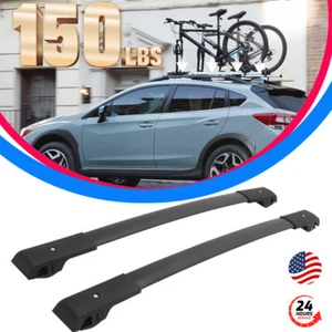 Black Cross Bars for Ford Escape Kuga 2013-2019 Roof Rack Rail Aluminum - Picture 1 of 20