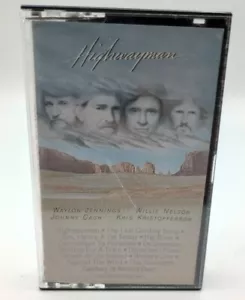 Highwaymen Cassette 1985 Willie Nelson Johnny Cash Waylon Jennings Used - Picture 1 of 3