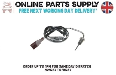 Sensore Temperatura Gas Scarico Per Seat Exeo ST 2.0 TDI 2008 Al 2013 Nuovo - Immagine 1 di 4