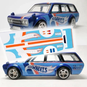 Decalcomanie Waterslide 1:64 1/64 Datsun Wagon Las Vegas Convention Hot Wheels - Foto 1 di 1