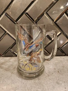 Hand Painted Duck Glass Mug with Handle  - Picture 1 of 6
