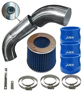 BLUE AirX Racing 2pc Air intake kit & filter For 1996-2000 Chevy Tahoe 5.0 5.7 - Foto 1 di 2