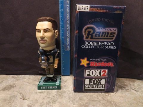 2002 HARDEE'S ST. LOUIS RAMS KURT WARNER BOBBLEHEAD (NEW) Cover