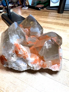Rare Citrine Quartz Crystal Lemurian Phantom Cathedral Cluster Specimen 716 - Picture 1 of 12