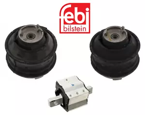 Engine Motor Mount + Transmission Mount Kit 3pcs OE Febi for Mercedes C230 SLK - Picture 1 of 1