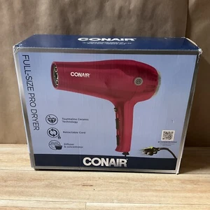 Conair Full Size Pro Dryer Hair Pink 241NC Tourmaline Ceramic Diffuser - Picture 1 of 8