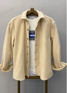 Men's Plain Cotton Everyday Shirt Easy Care Formal Casual Collar Long Sleeve - Picture 1 of 2