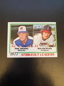 1978 TOPPS BASEBALL #206 NOLAN RYAN!! PHIL NIEKRO!! $1 SHIPPING!! - Picture 1 of 2