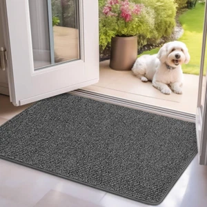 Indoor Door Mat, 18" X 30", Dirt Trapper Entrance Doormat, Non-Slip Low Profile - Picture 1 of 11