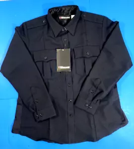 BLAUER WOMENS LONG SLEEVE POLYESTER SUPERSHIRT ZIP SHIRT 8670W DARK NAVY 38 REG - Picture 1 of 3