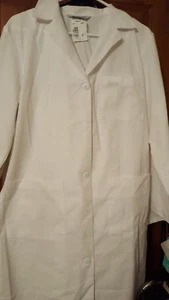 Cherokee Womens Fashion 36 Lab Coat, White, Small - Picture 1 of 4