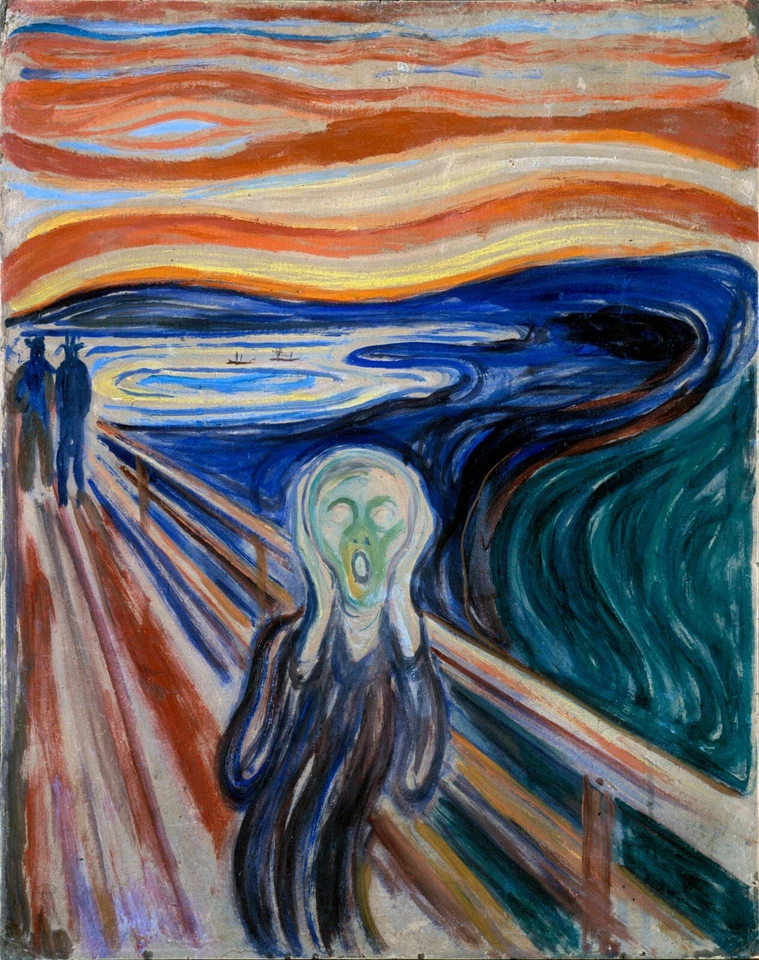 THE SCREAM : Reproduction Art Print of Munch's Famous Painting. - Image 1 of 1