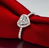 Bague Solitaire Argent Rhodié 925/1000 Traditionnel 4 Griffes et Oxyde Rond 5mm | L'Horloger De Vern