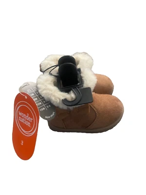 Wonder Nation Bebé Niña Zapato Talla 3 Bota Moda Suave Cuna Infantil Foto 1 de 4