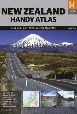 New Zealand handy atlas spir. NP hema by Hema Maps Pty LTD Book The Fast Free - Image 1 of 2
