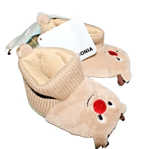 Reindeer Baby 6-12 Months Booties Socks Calzedonia New Fast Shipping - Picture 1 of 4