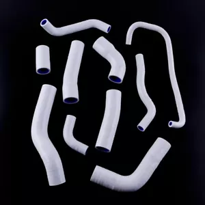 White For YAMAHA YZF R6 2006 2007 Silicone Radiator Coolant 3-ply Hose 10pcs - Picture 1 of 4