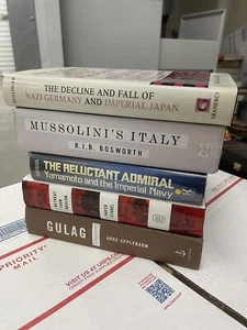Lot of 8 History Books World War II Nazi Germany Imperial Japan Mussolini Soviet - Picture 1 of 9