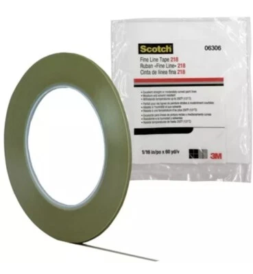 3M Scotch 06306 218 Series Fine Line Tape, 60 yd x 1/16 in, 5 mil THK - Image 1 of 2