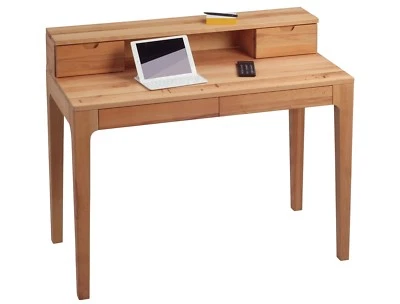 Schreibtisch Bürotisch Sekretär  - Otto - 110x55 mm - Kernbuche massiv - Bild 1 von 4