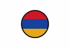 Toppa Stemma Bandiera Armenia Armeno Stampa Termoadesivo Rotonde Distintivo