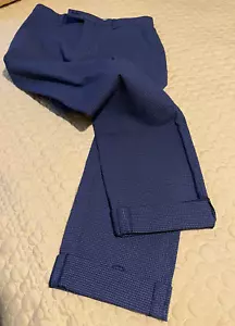 Ted Baker London flache Hose vorne blau Baumwolle, Polyester, Elasthan Herren 28 Reg - Bild 1 von 9
