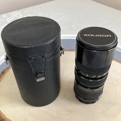 Camera Telephoto Zoom Lens Soligor Auto Zoom 70-150mm F:3.5  No. 37823570 w/Case - Image 1 of 4