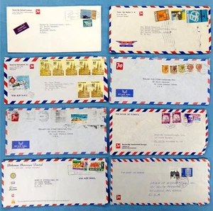 Rare: 7-UP International 1970s Worldwide Corporate Airmail 8x Lot Set Collection - Picture 1 of 4